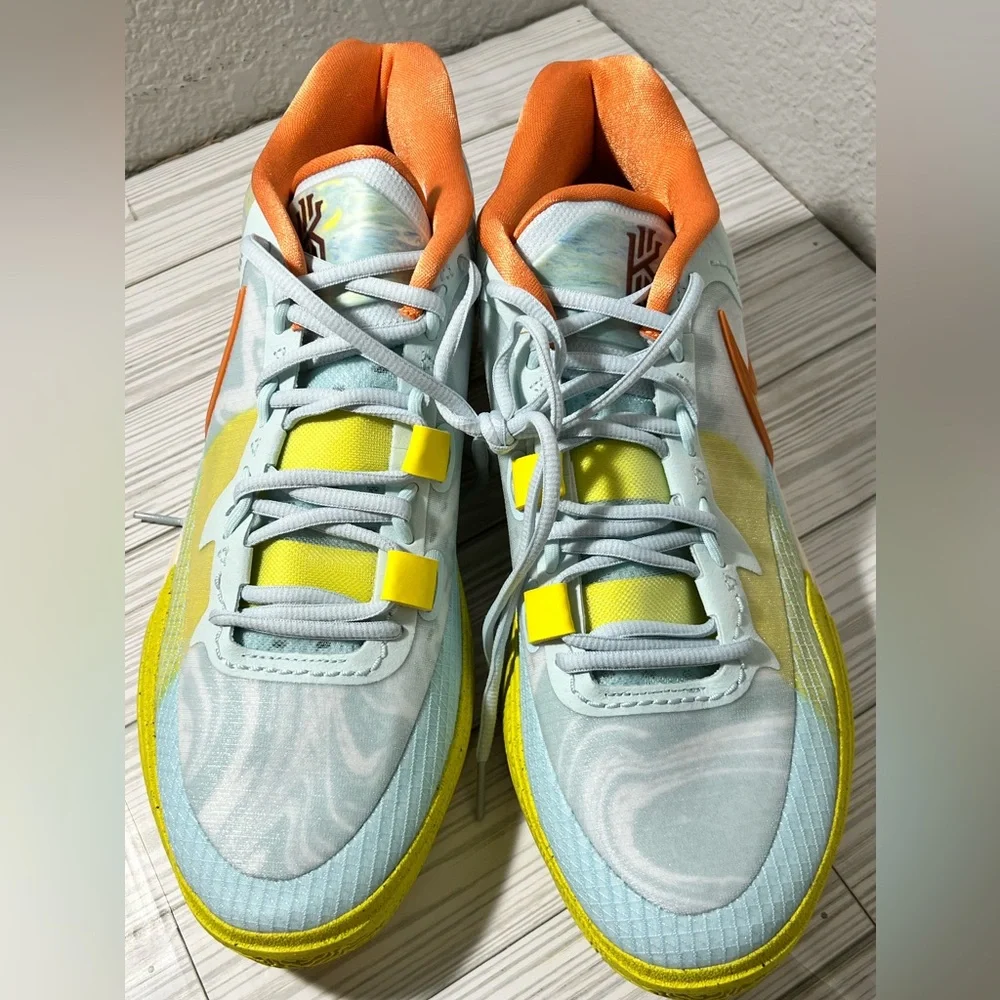 Nike‎ Kyrie 8 Eagle men's basketball sneaker shoe blue Yellow size 13 NWOT